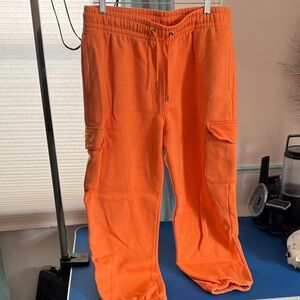 Under Armour Orange Cargo Sweatpants